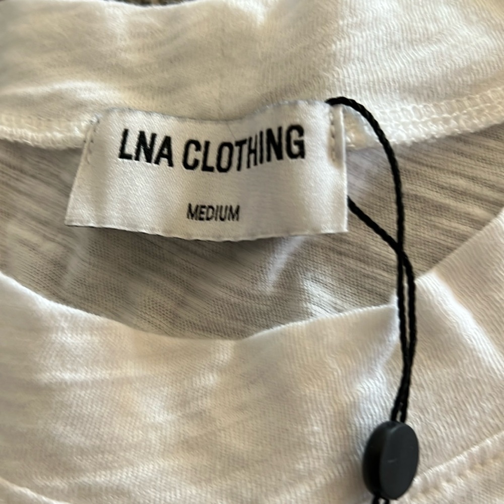 NWT LNA sleeveless white mid drift top! - Picture 4 of 5